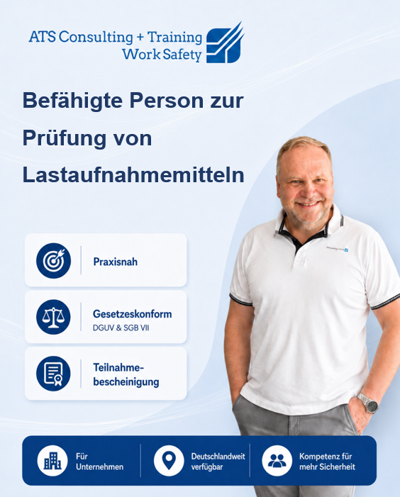 Befähigte Person zur Prüfung von Lastaufnahmemitteln - Sachkunde Präsenzkurs