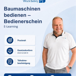 E- Learning - Baumaschinen bedienen – Bedienerschein Präsenzkurs für Fahr- und Bedienpersonal - Start jederzeit möglich!