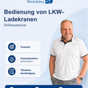 LKW-Ladekran Schulung – Kranschein Onlineseminar gemäß DGUV Grundsatz 309-003 am 04.11.2026