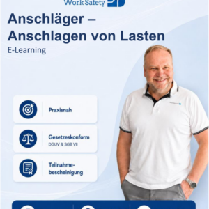 E-Learning Anschläger Schulung – Anschlagen von Lasten Präsenzkurs gemäß DGUV Information 209-013 - Start jederzeit möglich!