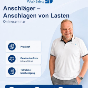 Anschläger Schulung Onlineseminar – Anschlagen von Lasten Präsenzkurs gemäß DGUV Information 209-013 am 03.12.2026