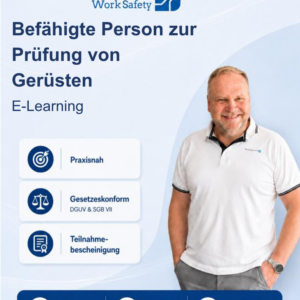 E-Learning - Gerüste prüfen – Sachkunde zur befähigten Person - Start jederzeit möglich!