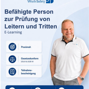 E-Learning - Befähigte Person zur Prüfung von Leitern und Tritten – Start jederzeit möglich!