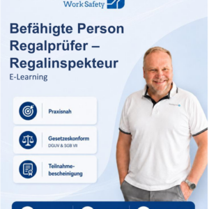 E-Learning - Regalprüfer / Regalinspekteur – Sachkunde Onlineseminar gemäß DIN EN 15635 - Start jederzeit möglich!
