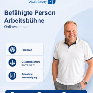 Befähigte Person für Arbeitsbühnen – Sachkunde Onlineseminar für Hebebühnen am 04.06.2027