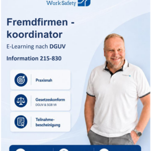 E-Learning - Fremdfirmenkoordination –  gemäß DGUV Information 215-830 - Start jederzeit möglich!