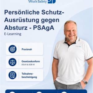 E-Learning - PSAgA Schulung – Persönliche Schutzausrüstung gegen Absturz gemäß DGUV Regel 112-198 - Start jederzeit möglich!