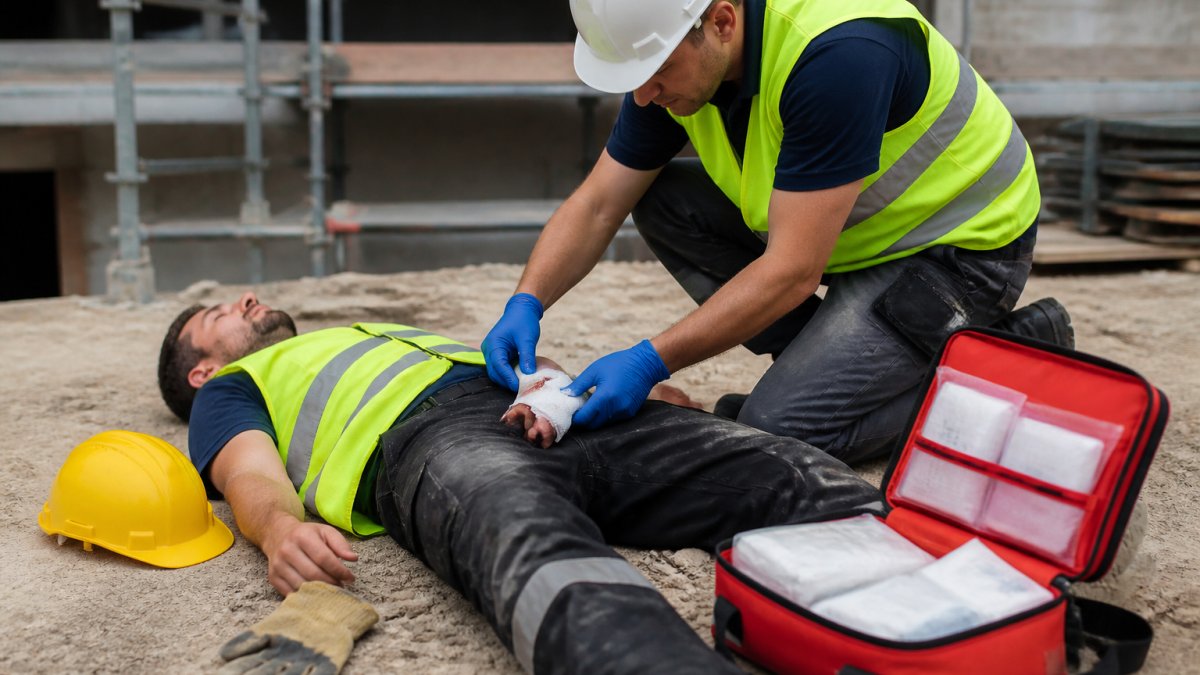 Erste-Hilfe-Maßnahmen auf Baustellen 2026